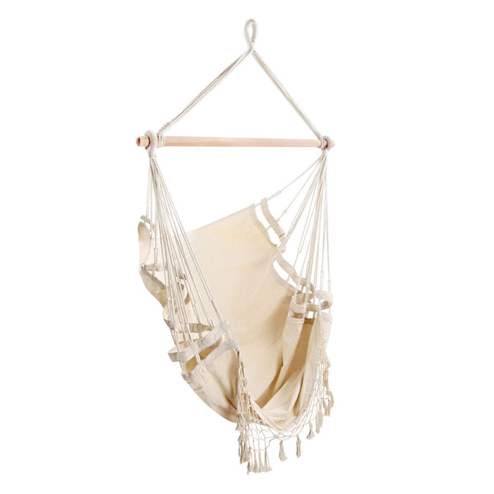 Natura Easy Hammock Swing Chair | Fun Relaxing Hanging Hammock Chair in Cream