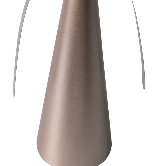 Natural Fly Repellent Fan | Bug Free Safe Trap | Picnic Outdoor Insect Repeller in Rose Gold