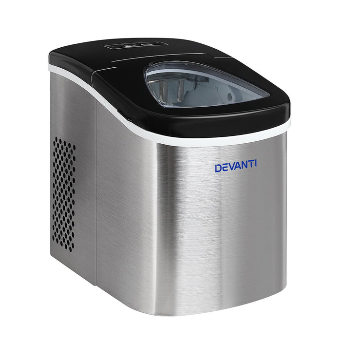 Portable Premium 2.4L Ice Maker Machine | Stainless Steel Countertop Ice cube Machine