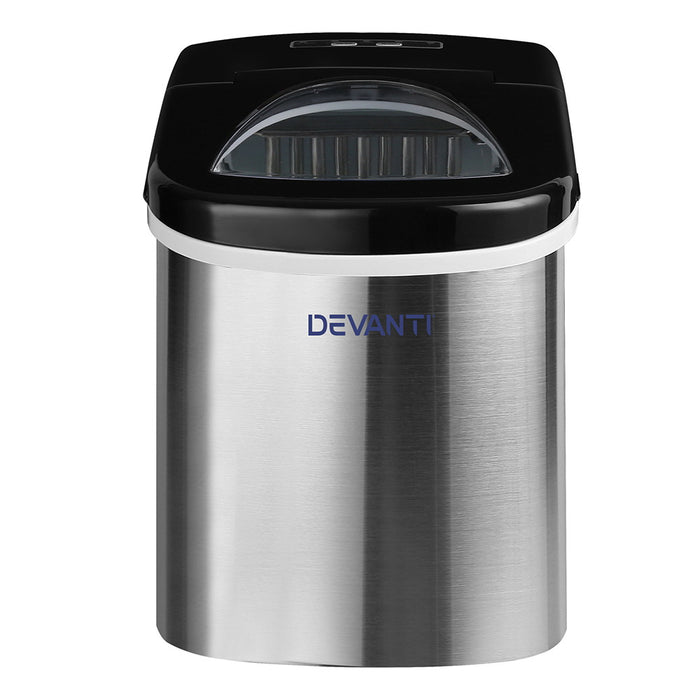 Portable Premium 2.4L Ice Maker Machine | Stainless Steel Countertop Ice cube Machine