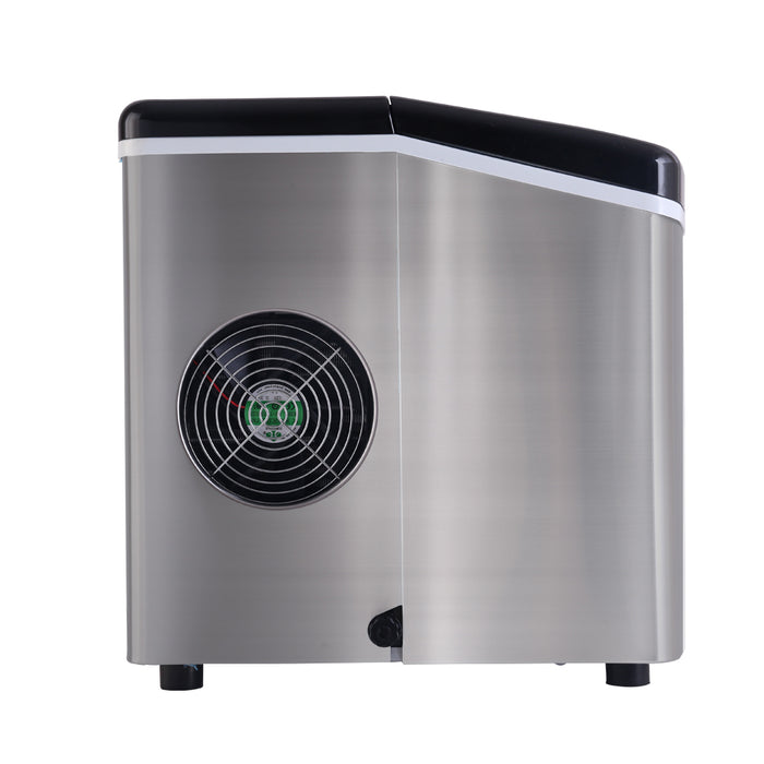 Ultra Delxure 3.2L Ice Maker Machine | Silver Countertop Ice cube Making Machine