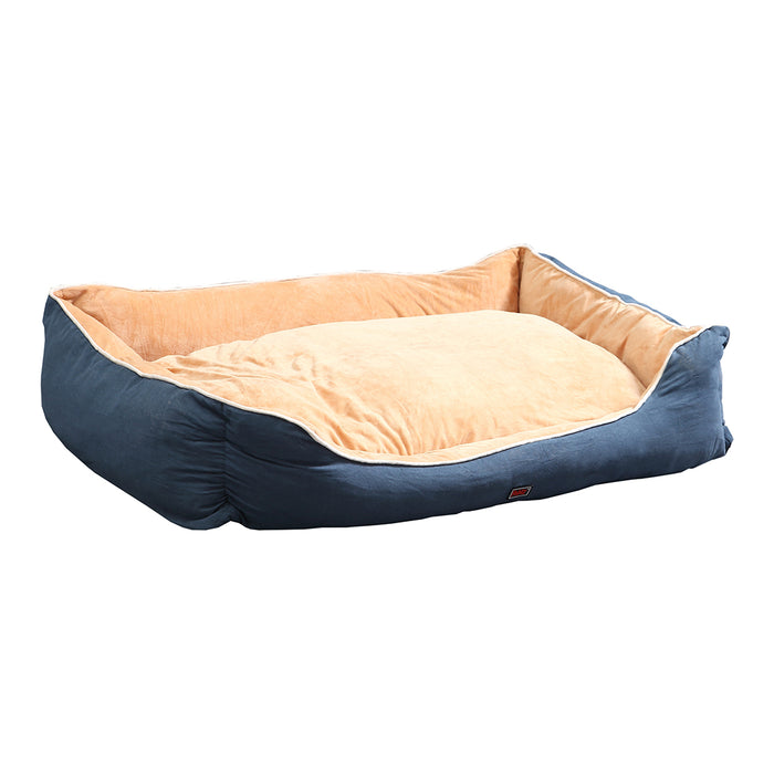 Pawzee Milano Soft Comfy Pet Bed | Warm Cozy Washable Dog Bed - Blue 2XL