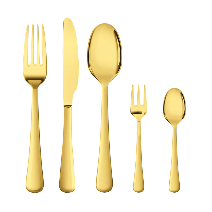 High Quality 30pcs Stainless Steel Cutlery Set in Gold