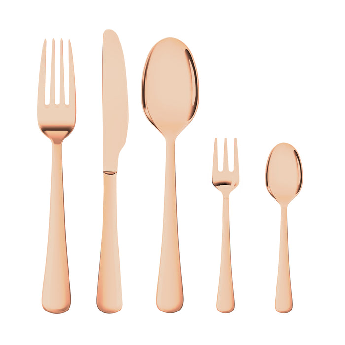 High Quality 30pcs Stainless Steel Cutlery Set in Rose Gold