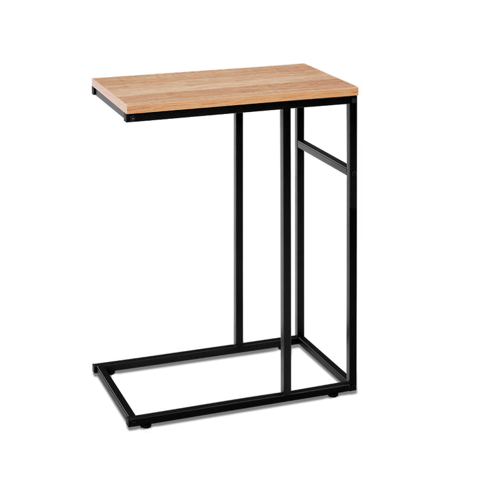 Gianni Wooden Metal Coffee Side Table | Sleek Laptop Desk | Bedside Sofa End Table