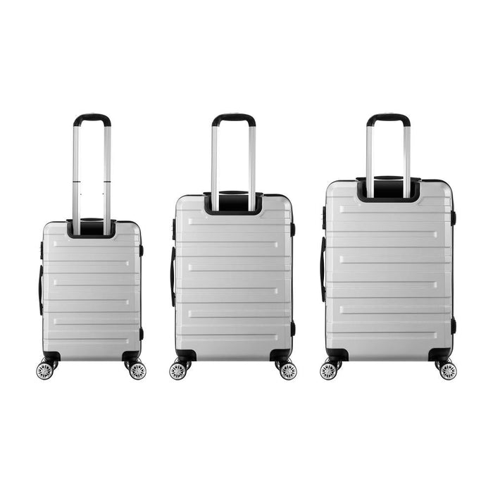 Durabale ABS 3pc Hardcase Luggage Set | Premium High Quality 360 Spinner Wheels Suitcase Travel Set by Mazam
