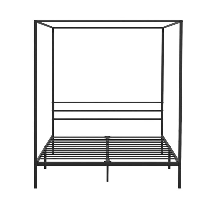 Casablanca Mare Premium Canopy Style Metal Bed Frame | High Quality Sturdy Canopy Bed in Black | 3 Sizes