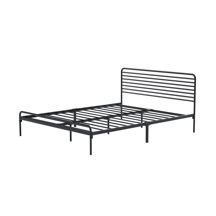 San Miguel Slim Black Metal Bed Frame | Vintage Style High Quality Sturdy Metal Bed | 3 Sizes