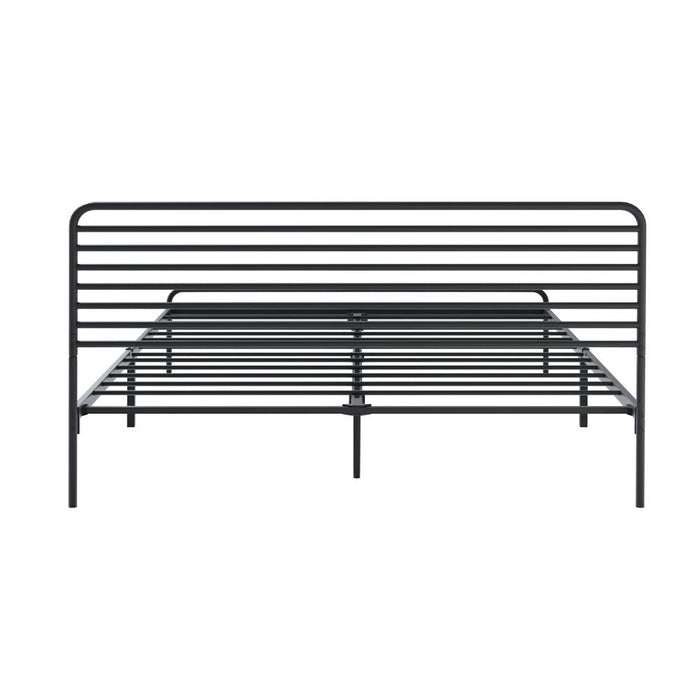 San Miguel Slim Black Metal Bed Frame | Vintage Style High Quality Sturdy Metal Bed | 3 Sizes