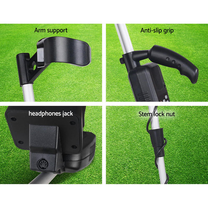 LCD Screen 3 Detection Mode 6.5kHz Metal Detector with Headphones