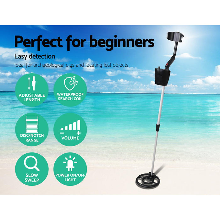 Battery Powered DISC Fine Tune Deep Metal Detector