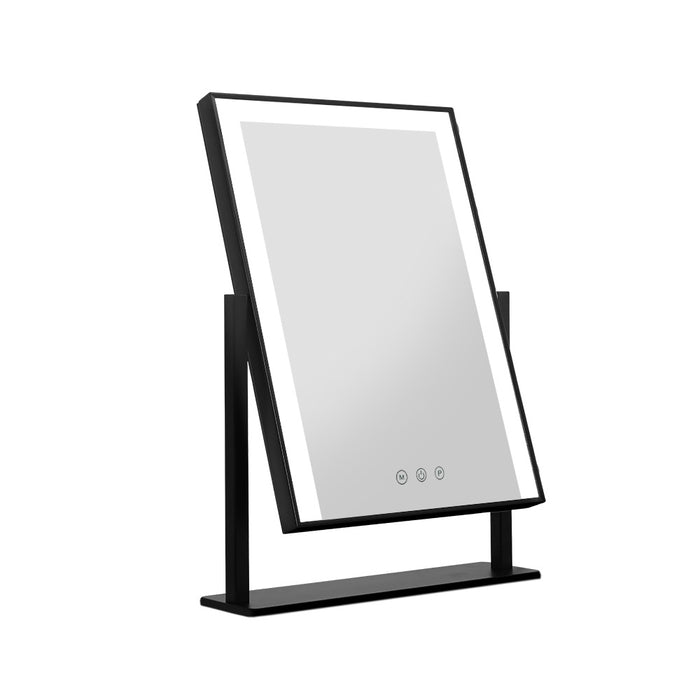 Starque LED Strip Hollywood LED Mirror | Wall Hung or Standing LED Make up Mirror in Black
