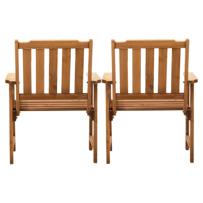 Tatiana Luxe Hi Quality Outdoor Wooden Chairs | Patio Garden High Back Chairs in 2 Finishes