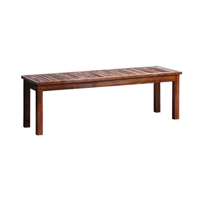 Mileni Wooden Luxe Outdoor Garden Bench | High Quality Weather Resistant Pool Patio Seating Bench | 3 Sizes - 2 Finishes