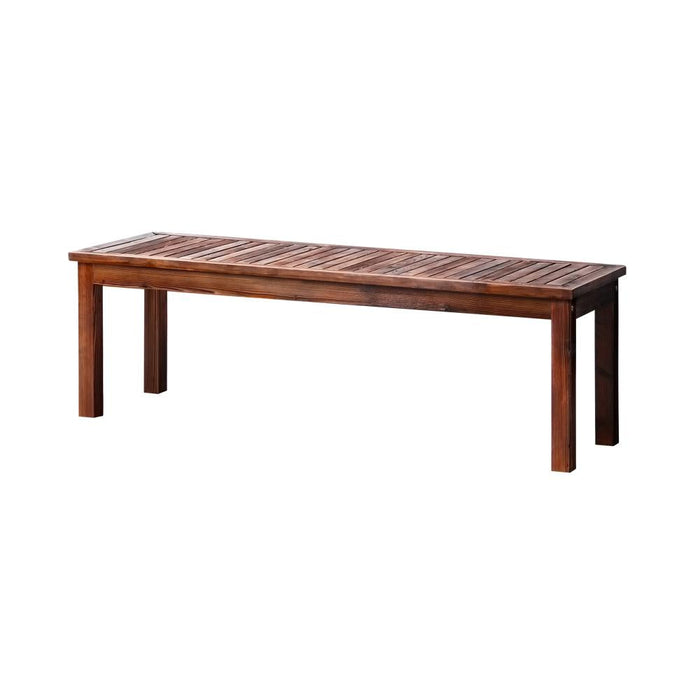 Mileni Wooden Luxe Outdoor Garden Bench | High Quality Weather Resistant Pool Patio Seating Bench | 3 Sizes - 2 Finishes