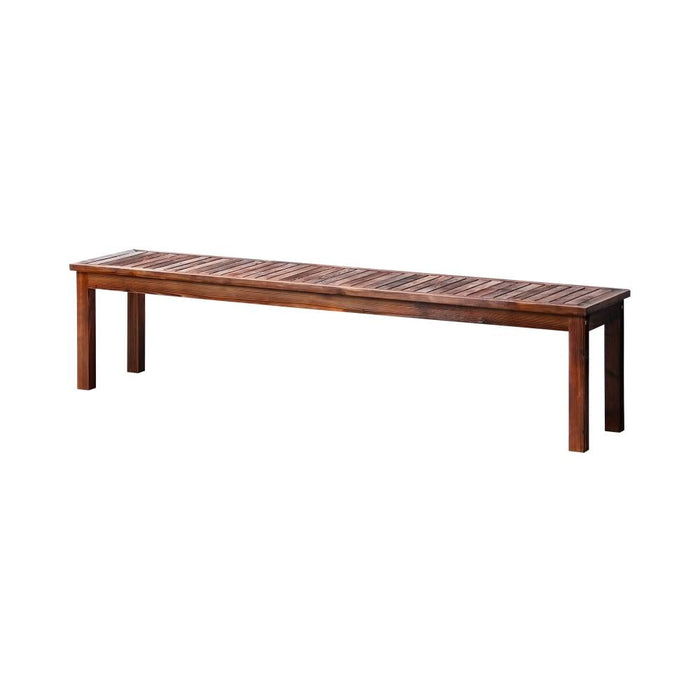 Mileni Wooden Luxe Outdoor Garden Bench | High Quality Weather Resistant Pool Patio Seating Bench | 3 Sizes - 2 Finishes