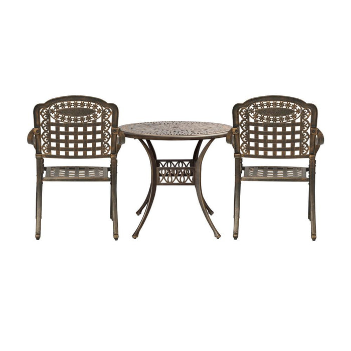 Astano High Quality Vintage Cast Aluminium Outdoor Patio Set | Durable Heavy Metal Outdoor Table Chair Set | 2 Sizes - 2 Designs