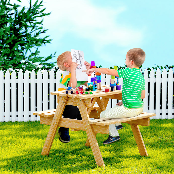 Funzee Multi Purpose Kids Outdoor Table and Bench Set | Kids Bench Seat
