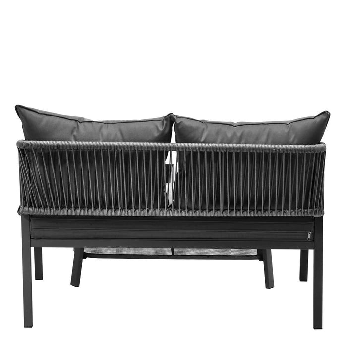 Amaro 2 Piece Outdoor Furniture Patio Set | Balcony Lounge Patio Set with Cushions
