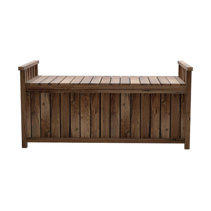 Forte Outdoor Storage Box and Garden Bench | Premium Garden Storage and Seating Bench in Charcoal