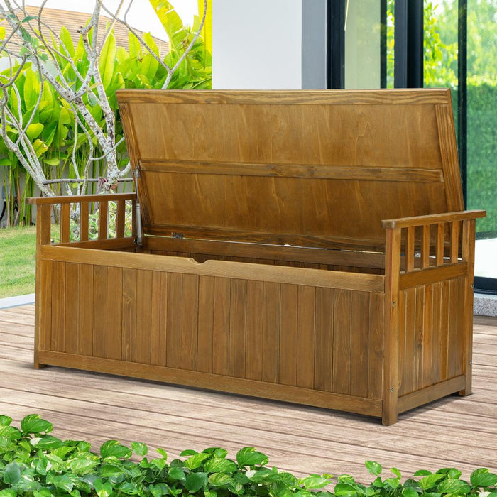 Two in One Outdoor Bench and Storage Box |Wooden Garden Bench by Livsip | 3 Colours