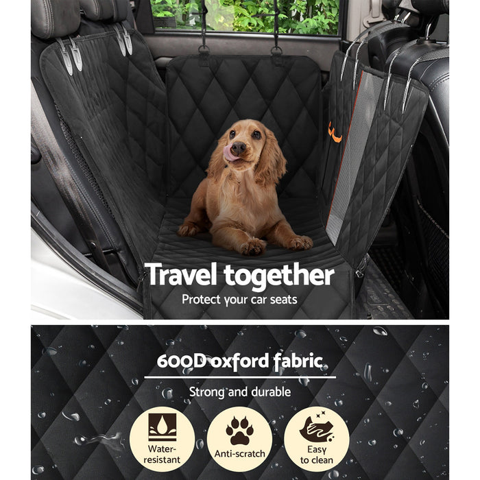 132cm Waterproof Non-Slip Pet Car Seat Cover | Travel Dog Hammock Seat Protector