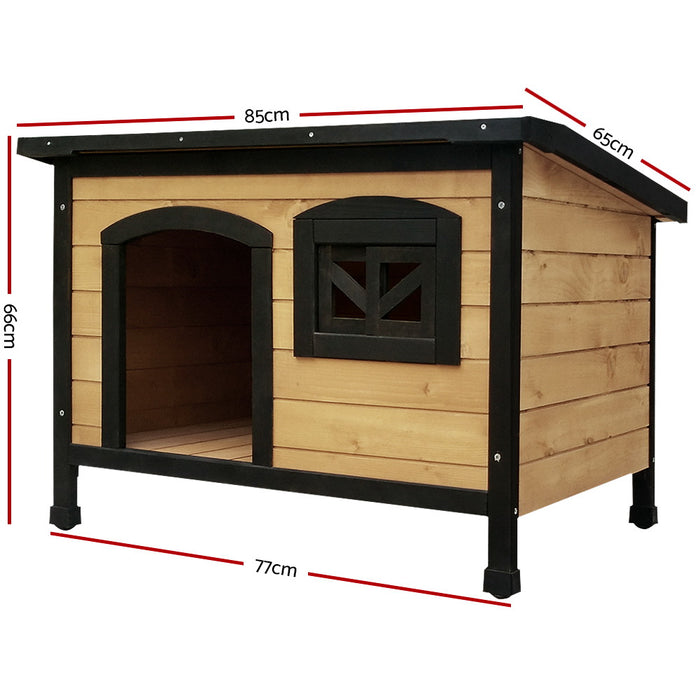 Large Weatherproof Outdoor Dog Kennel | Wooden Pet House Cabin Puppy or Dog