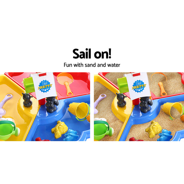 Funzee Kids Sand and Water Sandpit Outdoor Table | Kids Outdoor Play Set