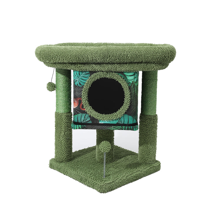 Pawzee Compact Cat Tree Scratching Post Condo Tower