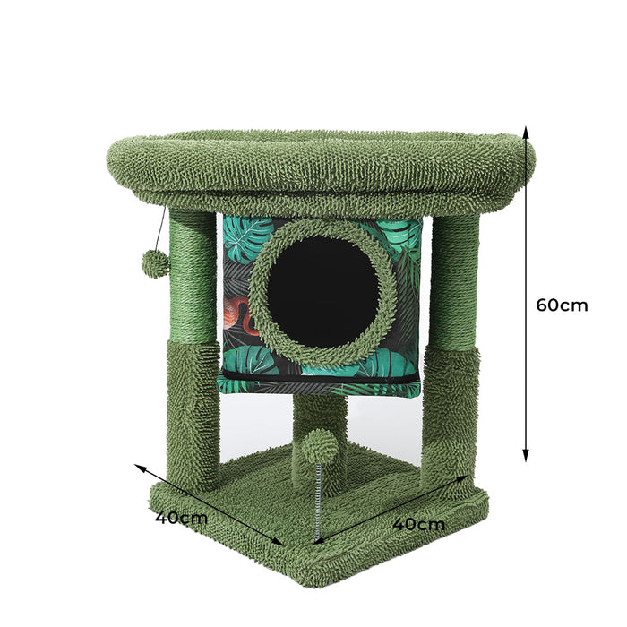 Pawzee Compact Cat Tree Scratching Post Condo Tower