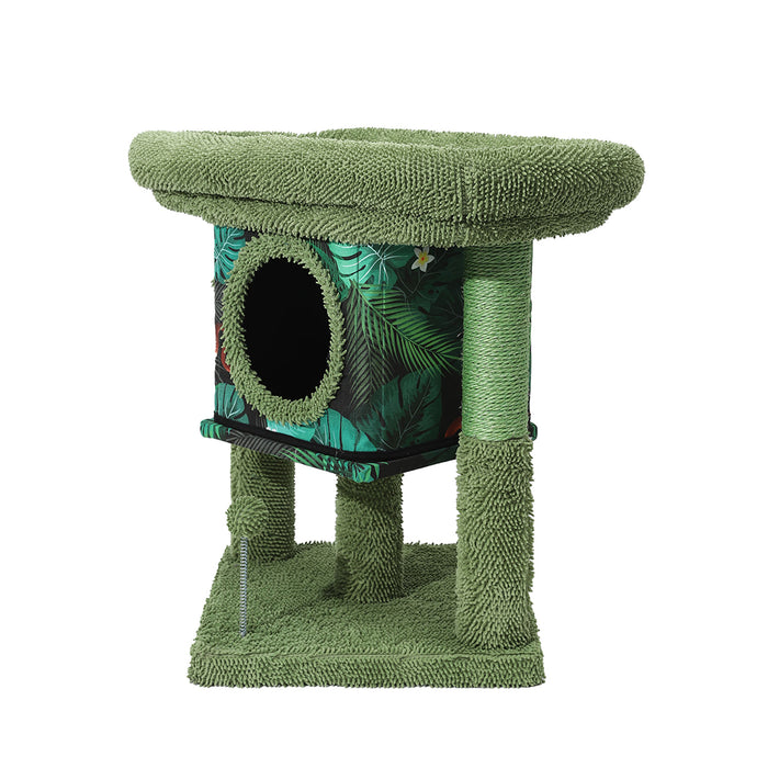 Pawzee Compact Cat Tree Scratching Post Condo Tower