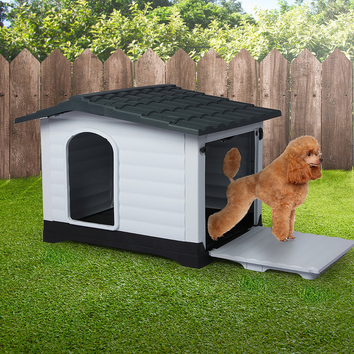 Pawzee Super Deluxe Large Outdoor Dog Kennel | Weatherpoof Dog Kennel