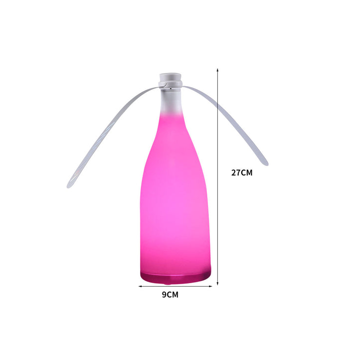 Natural LED Fly Repellent Fan | Bug Free Safe Trap | Picnic Outdoor Insect Repeller in Pink