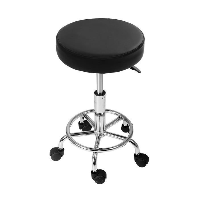 Imola 360° Rotatable Swivel Salon Stool in Black Swivel Beauty Barber Hairdressing Stool