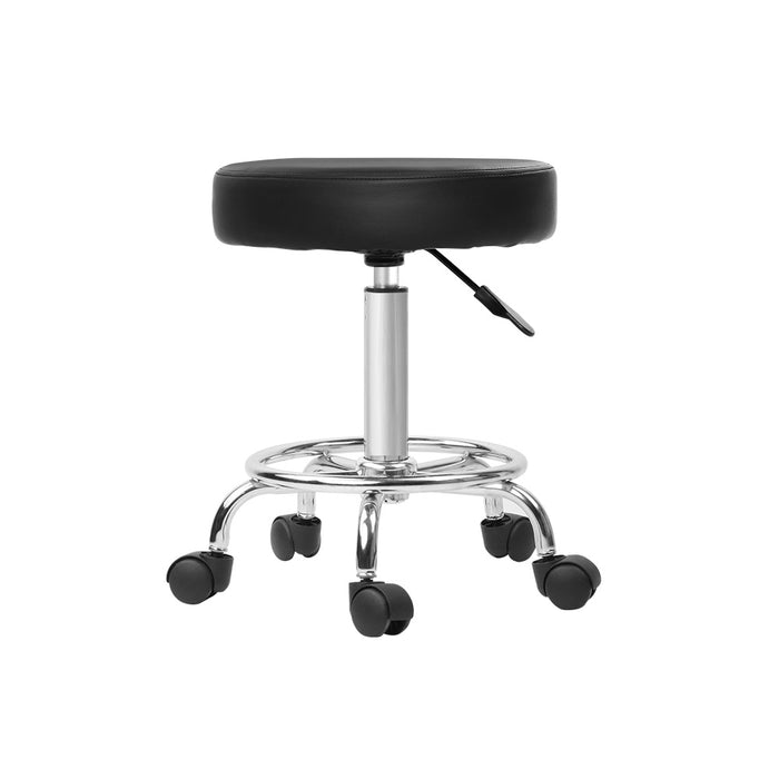 Imola 360° Rotatable Swivel Salon Stool in Black Swivel Beauty Barber Hairdressing Stool