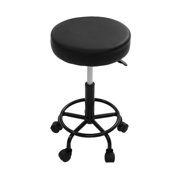 Venezia 360° Rotatable Swivel Salon Stool in White Swivel Beauty Barber Hairdressing Stool