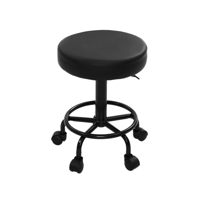 Venezia 360° Rotatable Swivel Salon Stool in White Swivel Beauty Barber Hairdressing Stool