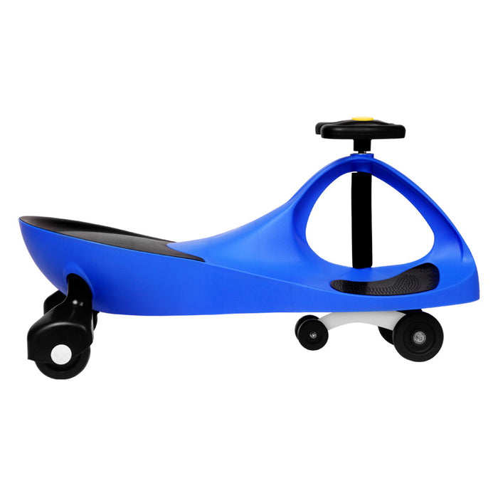 Funzee Kids Ride on Swing Car| Childrens Fun Wiggle Ride on Scooter Car in Blue