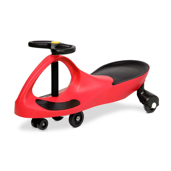 Funzee Kids Ride on Swing Car| Childrens Fun Wiggle Ride on Scooter Car in Red