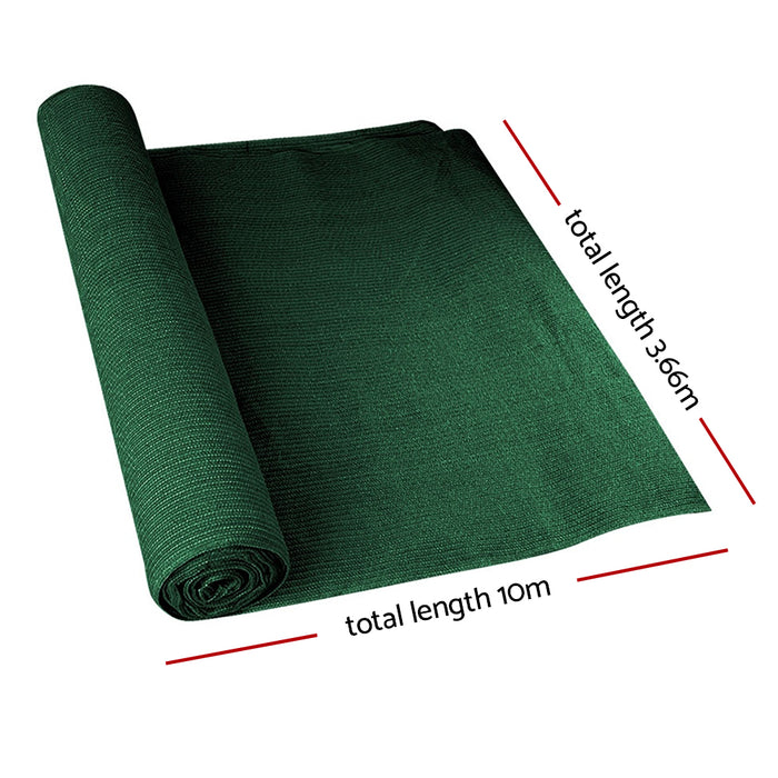 Instahut 70% Sun Shade Cloth Shadecloth Sail Garden Roll Mesh175gsm 3.66x10m