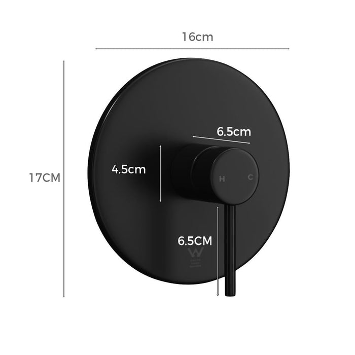 Super High Quality Shower Mixer in Black or Chrome | Ceramic Cartridge Solid Brass Mixer | 2 Models