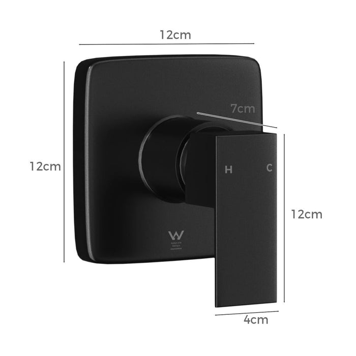 Super High Quality Shower Mixer in Black or Chrome | Ceramic Cartridge Solid Brass Mixer | 2 Models