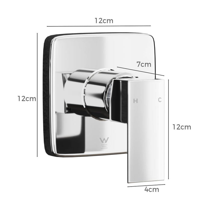 Super High Quality Shower Mixer in Black or Chrome | Ceramic Cartridge Solid Brass Mixer | 2 Models