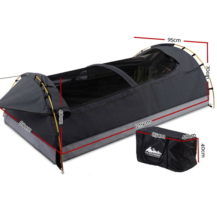 Outdoor King Single Large Biker Swag Camping | 500gsm Swager Tent