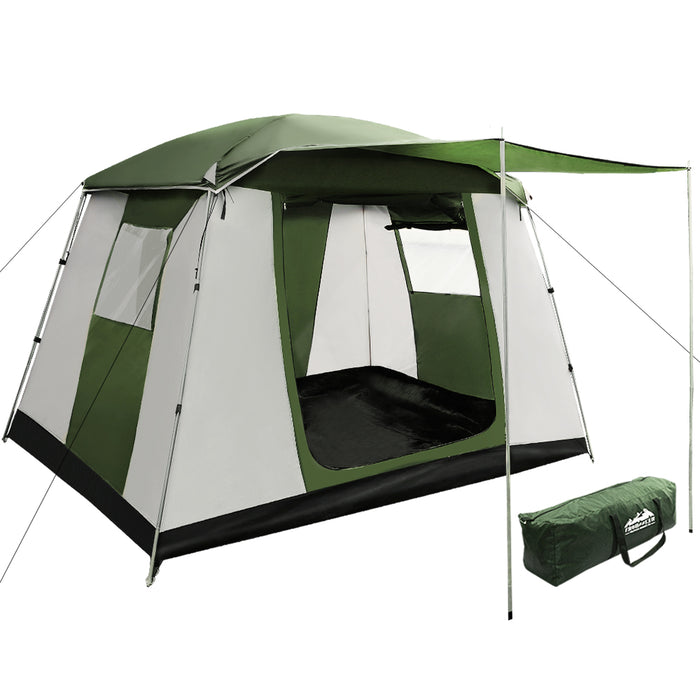 6 Person Family Camping Tent | Hiking Dome Large Tent UV and Water Resistant