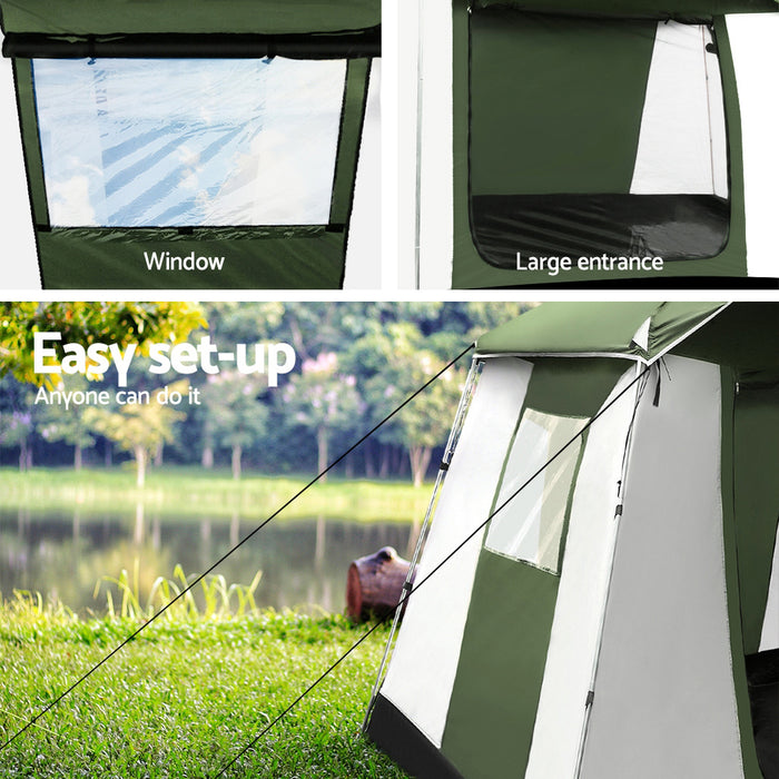 6 Person Family Camping Tent | Hiking Dome Large Tent UV and Water Resistant
