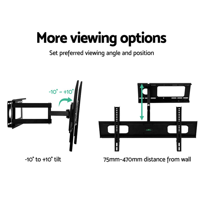 32 - 70 Inch Full Motion Tilting TV Wall Mount | TV Bracket Swivel LED LCD Plasma VESA
