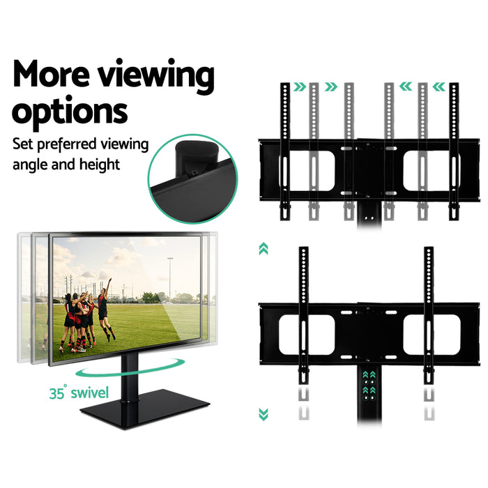 32" to 70" Table Top Swivel Mounted TV Stand | TV Mounting Bracket Stand