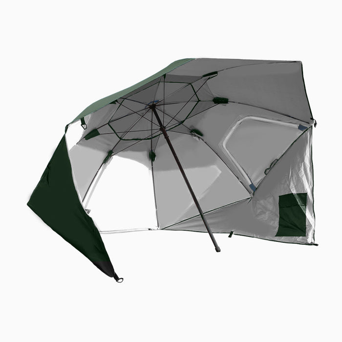 2.33M Large Beach Umbrella | UV Protected Beach Shelter and Beach Shade in Green