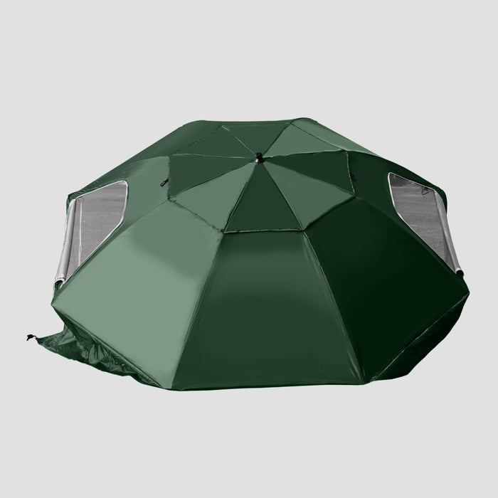 2.33M Large Beach Umbrella | UV Protected Beach Shelter and Beach Shade in Green